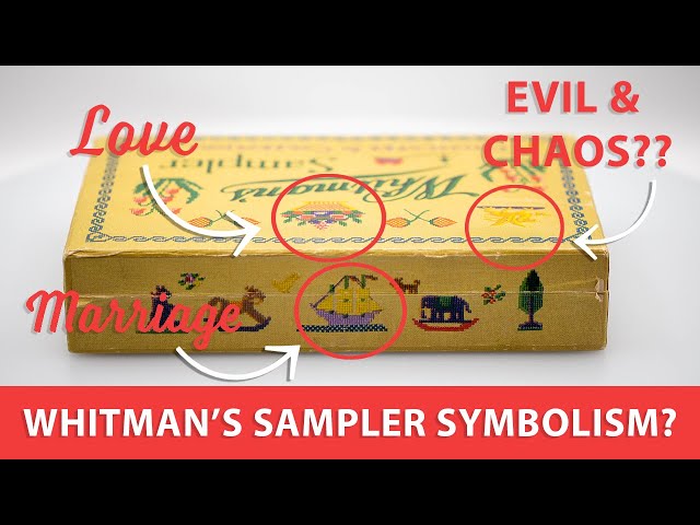 The Cross-Stitching Symbolism Behind a Vintage Whitman’s Sampler Box