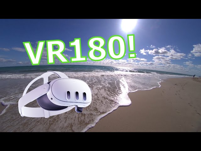 Great Relaxing Conditions at Hollywood Beach! #VR180 (February 2024)