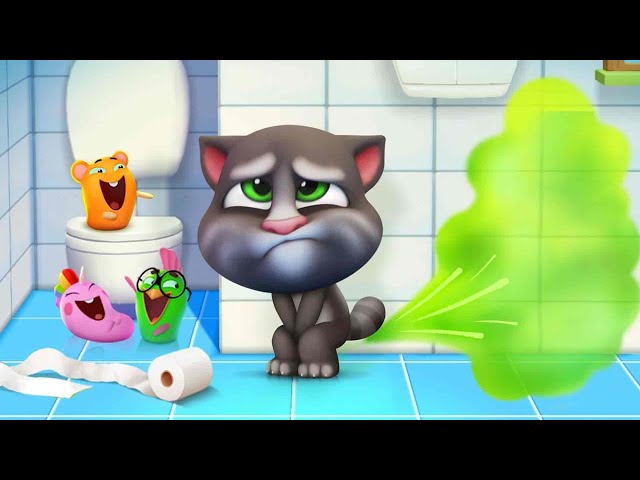 Talking Tom Shorts | Bathroom Buddy | Cartoon For Kids | HooplaKidz Shows