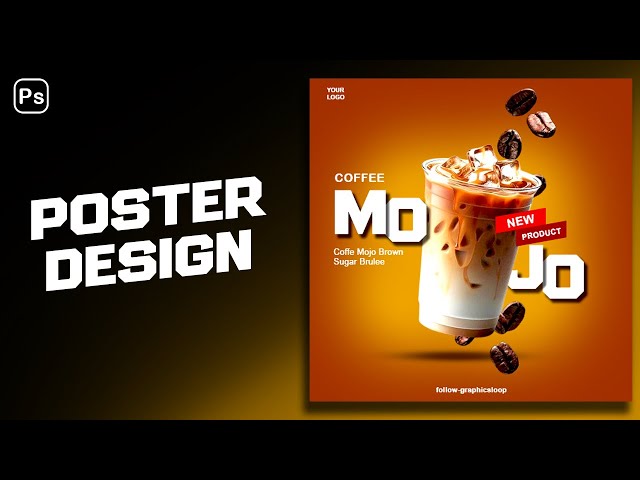 How to Design a Coffee Poster in Photoshop (Easy Tools Only!)