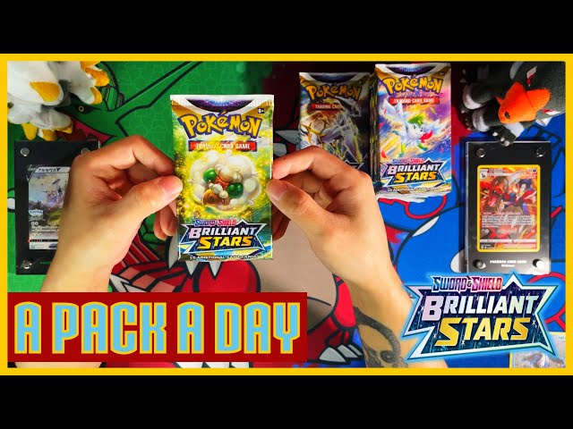 *Day 9 Pack 9* Pokemon Brilliant Stars Opening A Booster Pack A Day Until I Complete My Master Set!