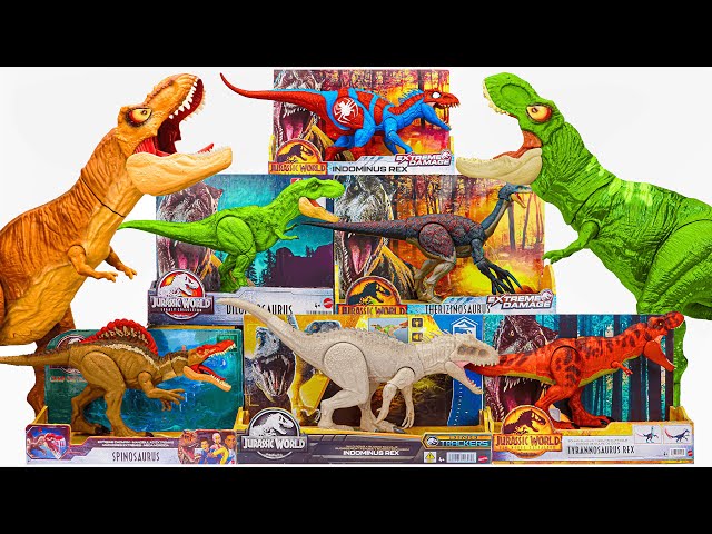 Jurassic World Unboxing Review Dino Collection T-rex Triceratops Brachiosaurus Ankylosaurus ASMR