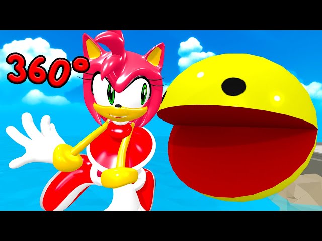 Sonic vs Pacman Amy Rose VR Dance Battle