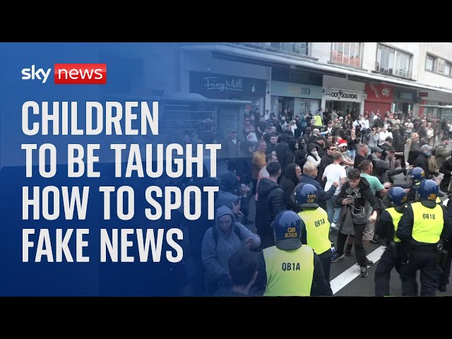 Children to be taught how to spot fake news and online conspiracy theories in wake of riots