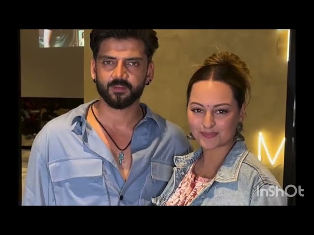 Bollywood Dabang Actress Sonakshi Sinha & Husband Zaheer iqbal arrived & Honeymoon special Skyrider❤