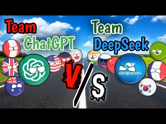 Countries that Support DeepSeek vs. Countries that Support ChatGPT | AI Competition #countryballs