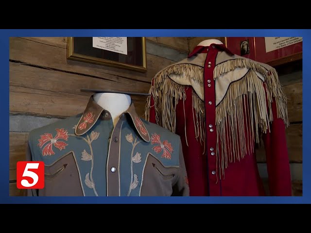 The Hideaway Farm displays items telling the Hank Williams story