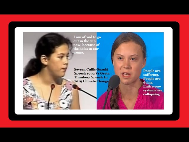 Greta Thunberg vs Severn Cullis Suzuki - Marketing 2019 vs marketing 1992 #SanTenChan #usciteilike