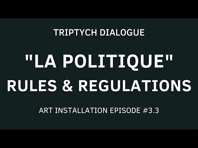 Art Installation in Carlsbad Municipal Court, NM, "La Politique" Rules and Regulations, Episode #3.3