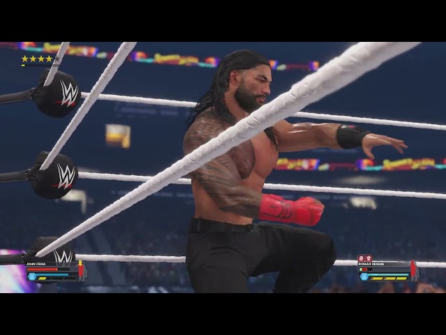 WWE 2K23 john cena #johncena #romanreigns fight fun