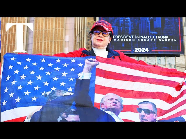 LIVE: Donald Trump supporters gather for major MAGA rally in New York