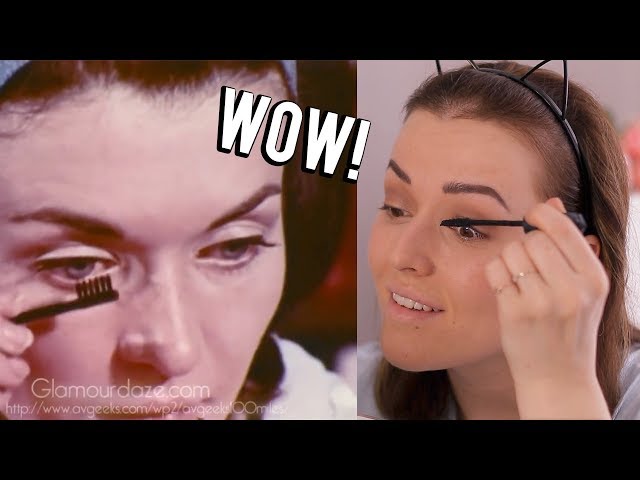 I tried following a vintage make-up tutorial ❤ Uit 1969 | Beautygloss