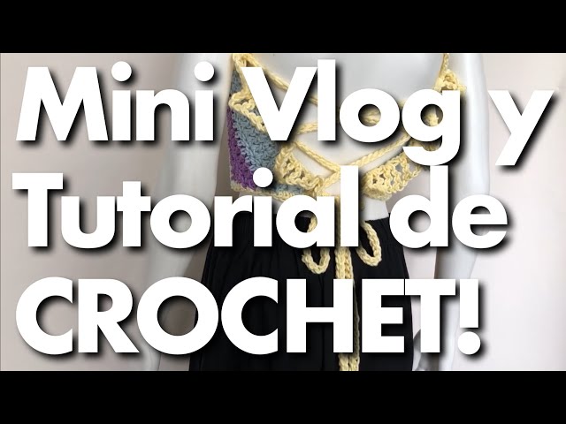 #tutorial  TOP HALTER ARCOIRIS  en #crochet  super facil! #enespañol TOP BASICO y MINI VLOG!