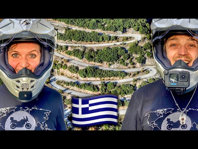 RIDING THE CRAZIEST ROAD IN GREECE! (23 HAIRPINS) 🇬🇷 [S6-E4]