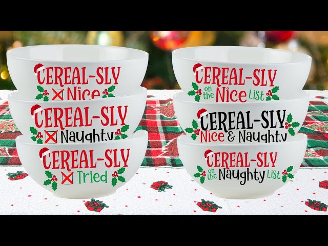 Christmas Cereal Bowl-UVDTF