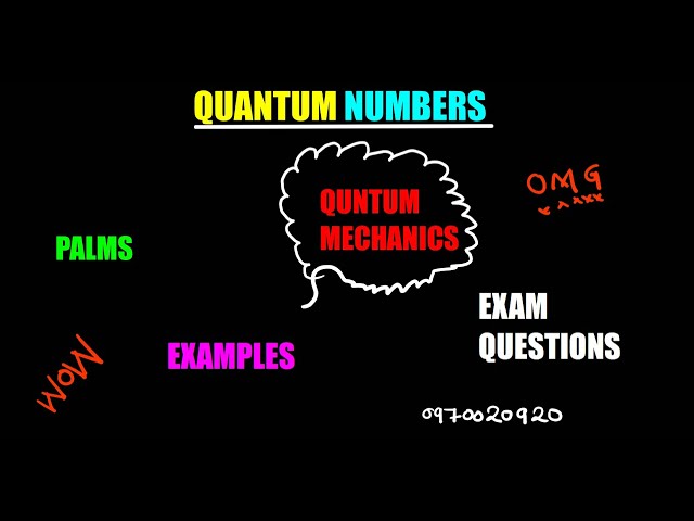 QUANTUM NUMBERS, SIMPLIFIED ALL