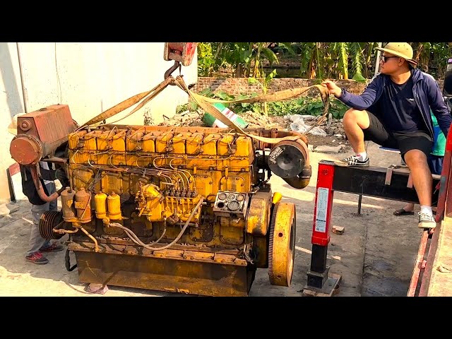 The genius boy completely restored the flooded XCW6200ZC engine (part 1)