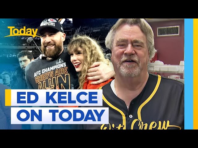 Travis Kelce's dad catches up with Today | Today Show Australia