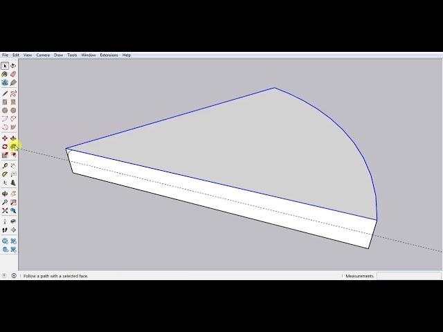 Create a Pizza Shape with rounded corners in SketchUp without Plugin