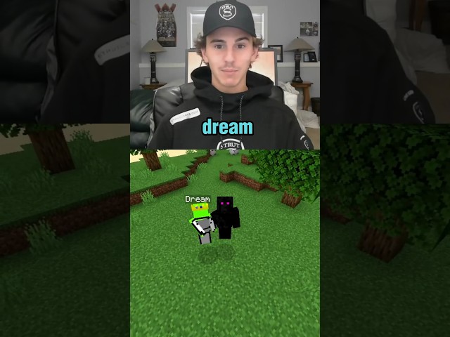 Dream playing Minecraft #minecraft #minecraftmanhunt #shorts