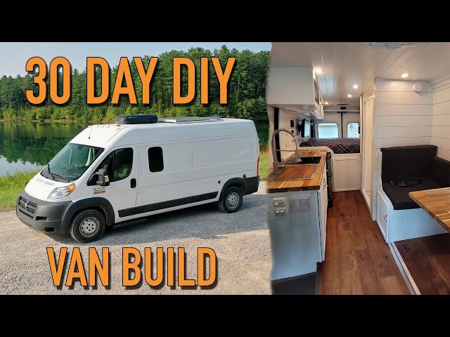 We Built Our Custom Van Conversion In 30 Days - DIY RAM Promaster Camper Van Tour