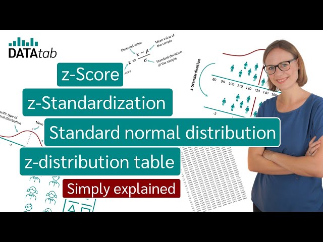 z-Score, z-Standardization, Standard Normal Distribution, z-Distribution Table - Simply explained