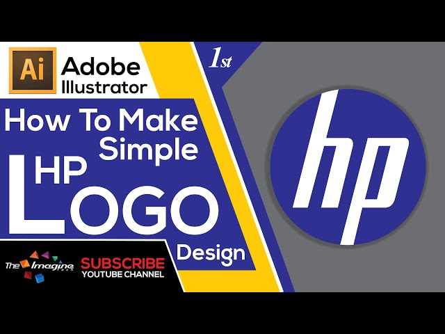 Adobe Illustrator 1st Simple HP Logo Design