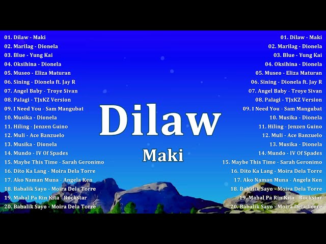 Dilaw - Maki, Marilag, Blue 🎇Best OPM Tagalog Love Songs 2024 - NEW OPM Trending 2025 Playlist