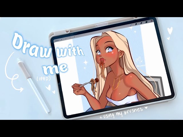 ✨ ipad draw with me - CUTE Spaghetti Girl ✨