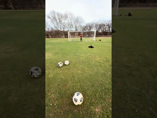 Luck or skill? Comment below! 🤯 #goalkeeper #football #soccer #shorts