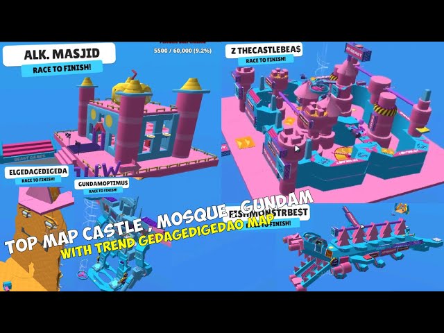 TOP MAP CASTLE , MOSQUE , GUNDAM AND OTHER MAP COOL! 😍