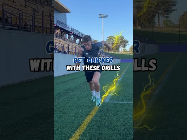 Get Quicker With These Drills #footballshorts #speed #speedtraining #soccershorts #acceleration