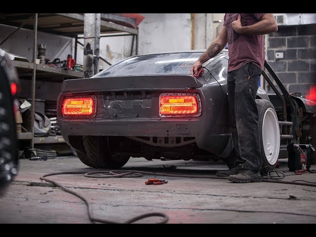 We light up the 240z LED tail lights and they look amazing! (Ep #6)