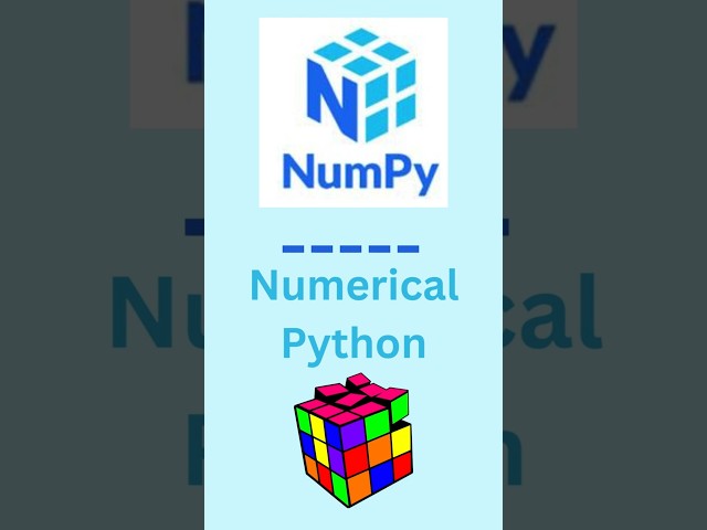 NumPy for Beginners 🚀 | Python Data Science Basics | #numpy  #machinelearning #programming