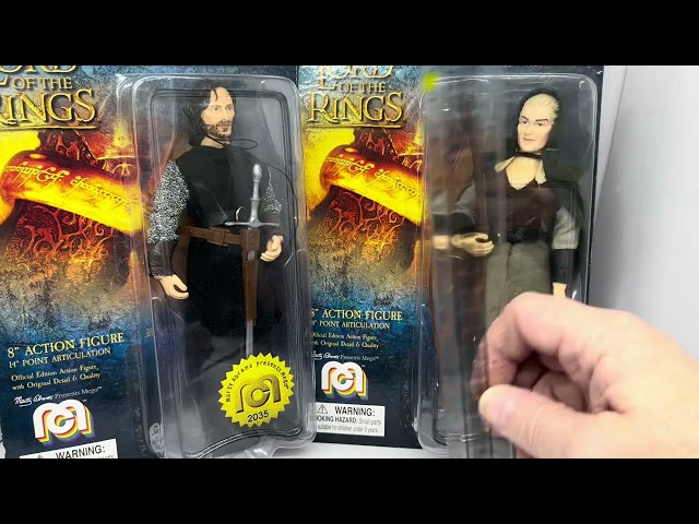 Mego Corporation Lord Of The Rings Aragon And Legolas 8 Inch Fully Articulated Action Figures Ltd Ed