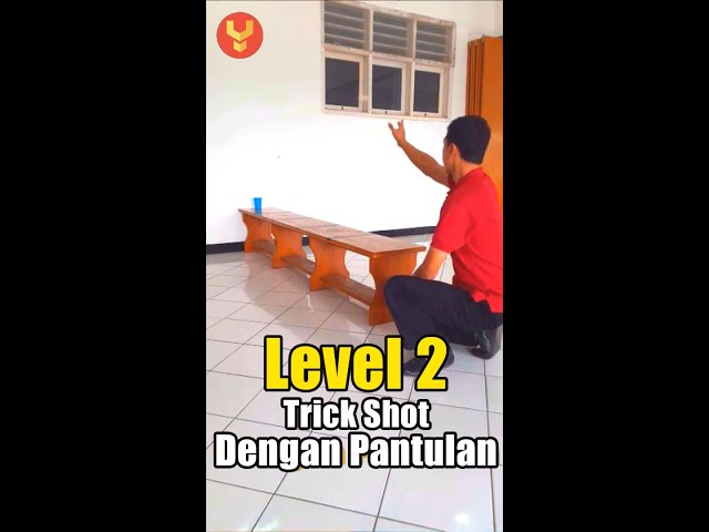 Trick shot ping pong balls Level 2 #short