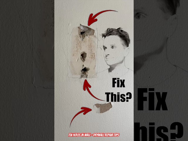 Fix Holes in Wall - Drywall Repair Tips 😀 #drywall #repairs #diy  #digitalart