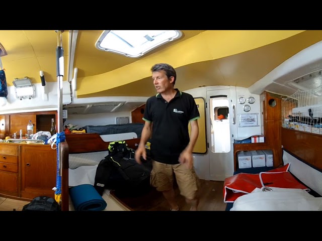 Visite de mon bateau pour la Golden Globe Race 2018 en 360°