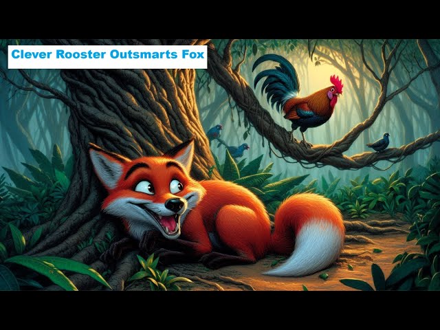 Clever Rooster Outsmarts Fox | Monkey's Fishing Tale  | English Moral Story | #kids #story #Top