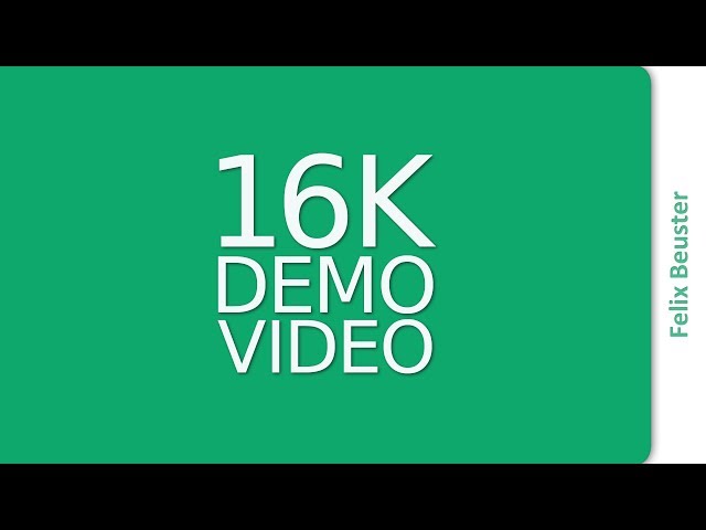 How big is 16K video? [EN]