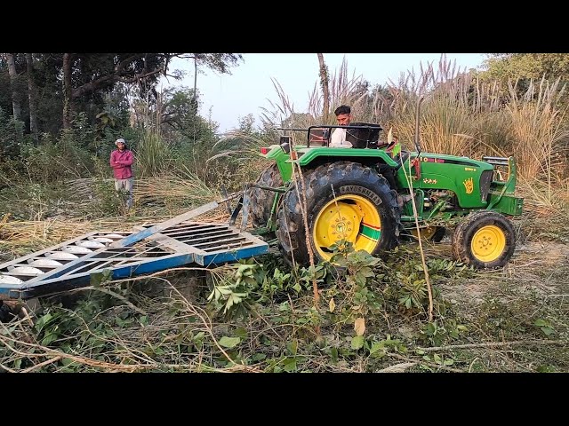 Aaj phir se jangal me tractor chalate huye|| john deere 5050 tractor with 16 tawa amazing videos||