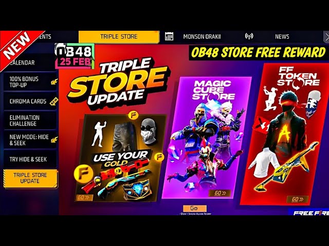 Triple Store update Free Fire New Event | FF New Event | New Event Free Fire | FF Upcoming Event