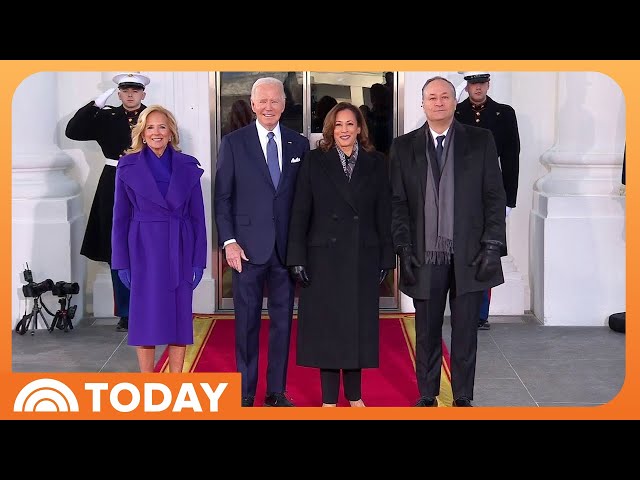 VP Harris arrives at White House before Trump’s inauguration