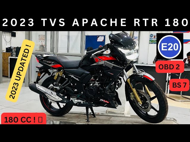 2023 TVS Apache RTR 180 E20 OBD 2 BS 7 | 180 cc 🔥😍| New 2023 TVS Apache 180 BS 7 Detailed Review