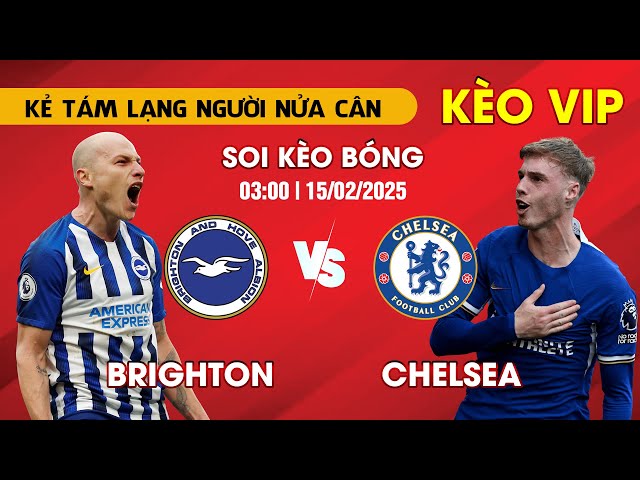 Soi Kèo Brighton vs Chelsea 03h00' Ngày 15/02/2025 (Vòng 25 Premier League)