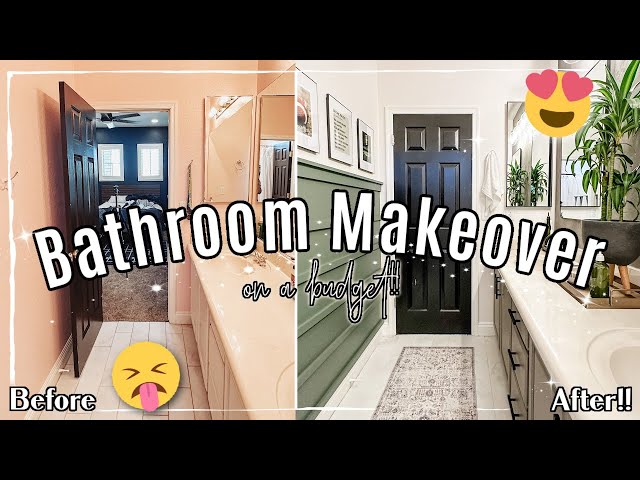 BATHROOM MAKEOVER on a BUDGET 2023 :: DIY Bathroom Renovation Ideas & Tips