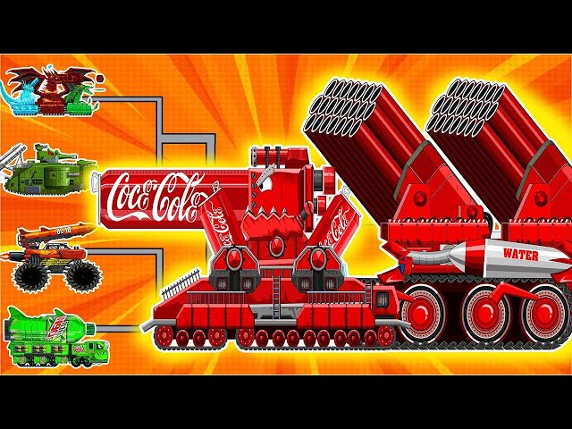 The Steel Monster is watching us! Coca-Cola tank and KV44 TANK in the bunker | Cartoons about tanks