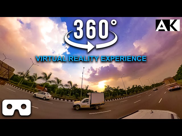 VR 360 Video | Virtual Reality Experience 4K | Highway | Studio 24 - Visuals | 360 Video | Insta360