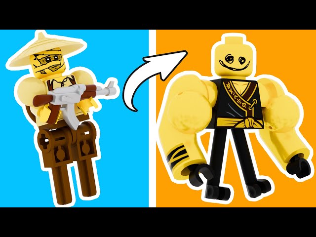 I built 14 cursed LEGO minifigures   NINJAGO and Modern Soldiers!