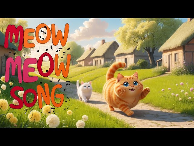 Meow Meow Song | A Cute Cat Song for Kids to Sing and Dance